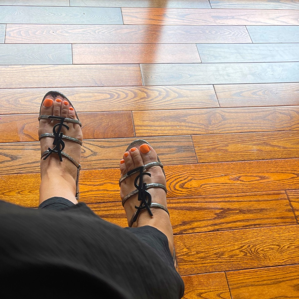 YSL Cassandra sandals